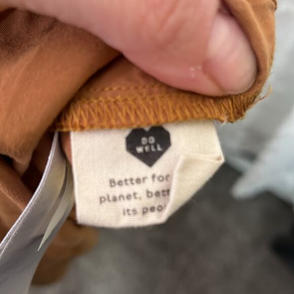 Madewell warm hickory bloom dot tie neck‎ tiered mini dress size medium - Picture 7 of 8